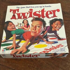Twister Game Box with Red, Yellow, Blue, Green
